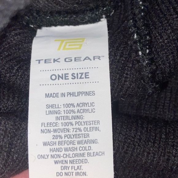 black athletic outdoor durable long beanie grunge active wear fashion headwear - Picture 6 of 10